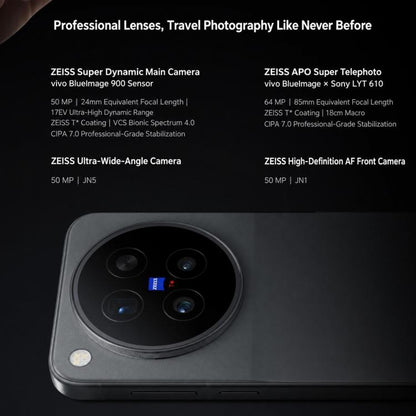 vivo X500 Pro, 12GB+1TB, 3D Ultrasonic Fingerprint, 6.36 inch OriginOS 7 Android 17 Dimensity 9600 Pro Octa Core, OTG, NFC, Network: 5G, 12GB+1TB