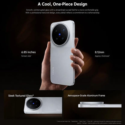 vivo X500 Pro Max, 12GB+512GB, 3D Ultrasonic Fingerprint,  6.85 inch OriginOS 7 Android 17 Dimensity 9600 Pro Octa Core, OTG, NFC, Network: 5G, 12GB+512GB