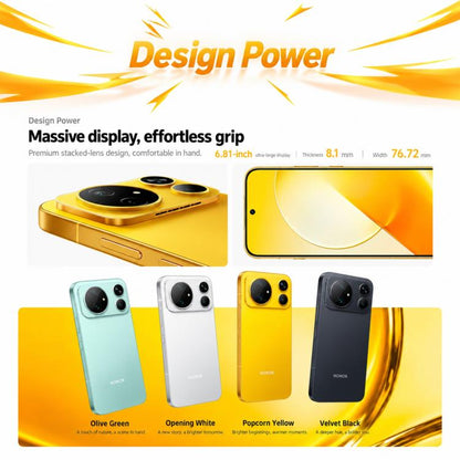 Honor Magic9 Super, 12GB+512GB, Screen Fingerprint, 6.81 inch MagicOS 11 / Android 17 Snapdragon 8 Elite Gen 5 Octa Core, Network: 5G, NFC, OTG, 12GB+512GB