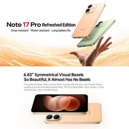 Xiaomi REDMI Note 17 Pro, 6GB+256GB, 6.83 inch Xiaomi HyperOS 3 Snapdragon 6s Gen 4 Octa Core, NFC, Network: 5G, 6GB+256GB