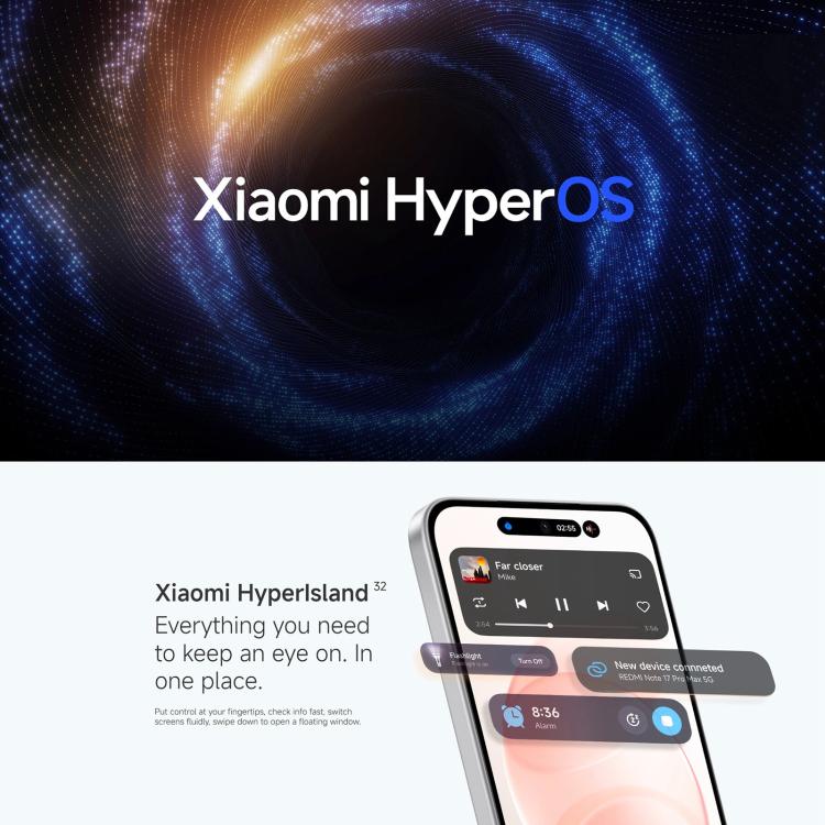 Xiaomi Redmi Note 17 Pro Max Global, 8GB+256GB, Screen Fingerprint, 6.83 inch Xiaomi HyperOS 3 Snapdragon 6 Gen 5 Octa Core, Network: 5G, NFC, 8GB+256GB