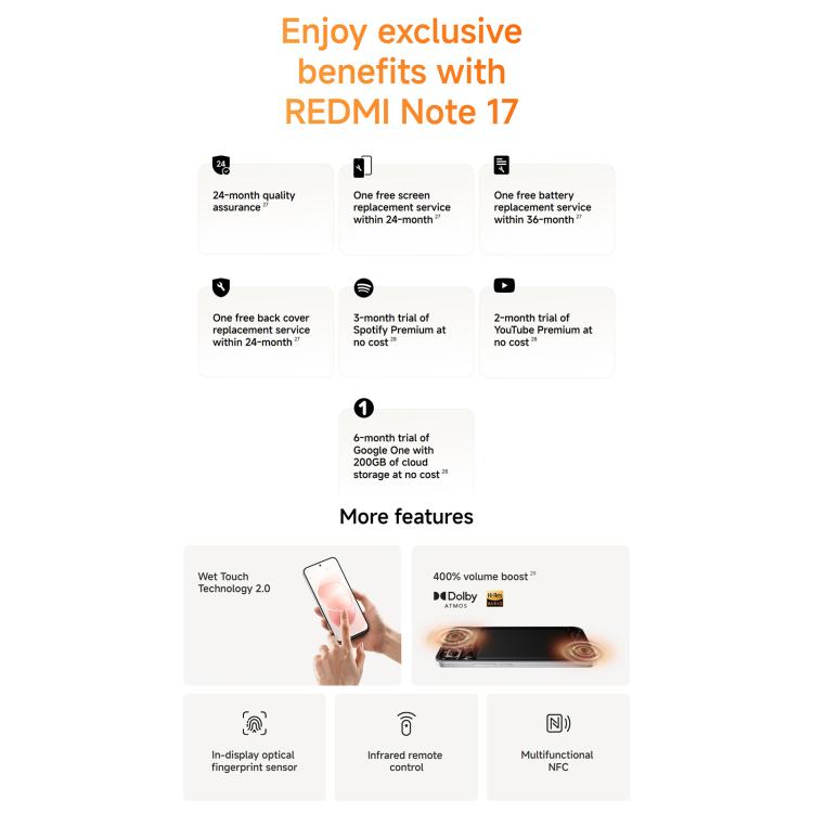Xiaomi Redmi Note 17 Pro Max Global, 8GB+256GB, Screen Fingerprint, 6.83 inch Xiaomi HyperOS 3 Snapdragon 6 Gen 5 Octa Core, Network: 5G, NFC, 8GB+256GB