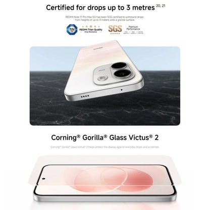 Xiaomi Redmi Note 17 Pro Max Global, 8GB+256GB, Screen Fingerprint, 6.83 inch Xiaomi HyperOS 3 Snapdragon 6 Gen 5 Octa Core, Network: 5G, NFC, 8GB+256GB