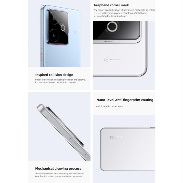 Realme GT7, 16Go+512Go, Android 15 / Realme UI 6.0 6,8 pouces MediaTek Dimensity 9400+ Octa Core, NFC, Réseau : 5G, Compatible Google Play, 16Go+512Go