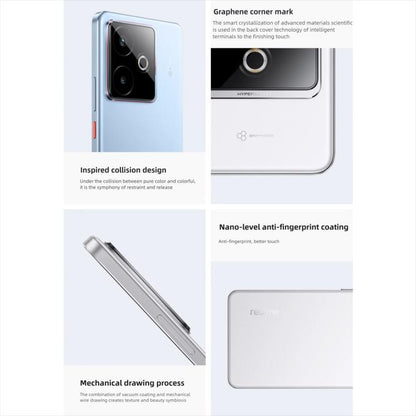 Realme GT7, 16Go+512Go, Android 15 / Realme UI 6.0 6,8 pouces MediaTek Dimensity 9400+ Octa Core, NFC, Réseau : 5G, Compatible Google Play, 16Go+512Go
