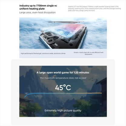Realme GT7, 16Go+512Go, Android 15 / Realme UI 6.0 6,8 pouces MediaTek Dimensity 9400+ Octa Core, NFC, Réseau : 5G, Compatible Google Play, 16Go+512Go