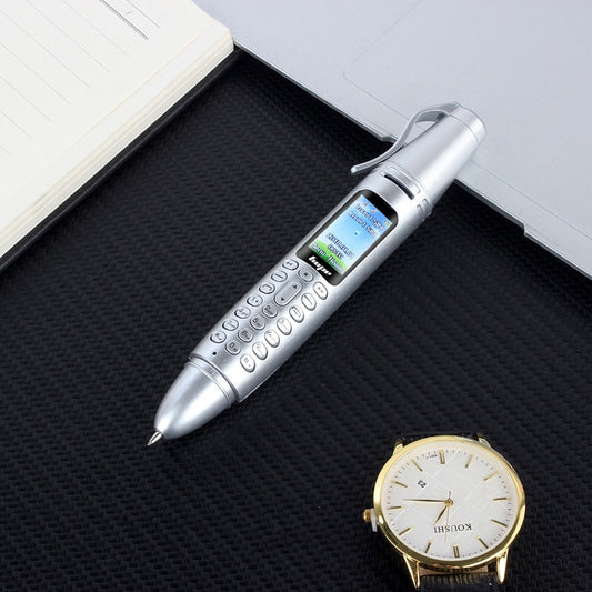 Multifunctional Remote Noise Reduction Back-clip Recording Pen with 0.96 inch Color Screen, Dual SIM Dual Standby, Support Bluetooth, GSM, LED Light, Handwriting