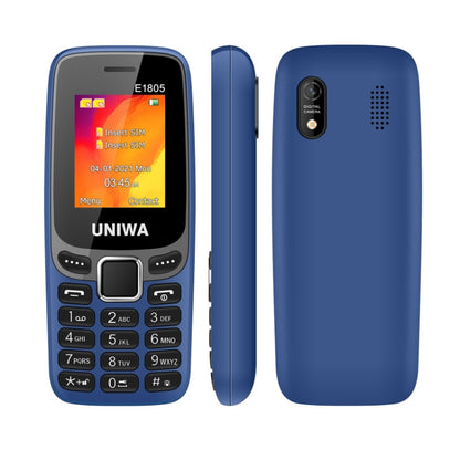 UNIWA E1805, 1.77 inch, SC6531E, 21 Keys, Support Bluetooth, Torch, FM, MP3, MP4, GSM, Dual SIM