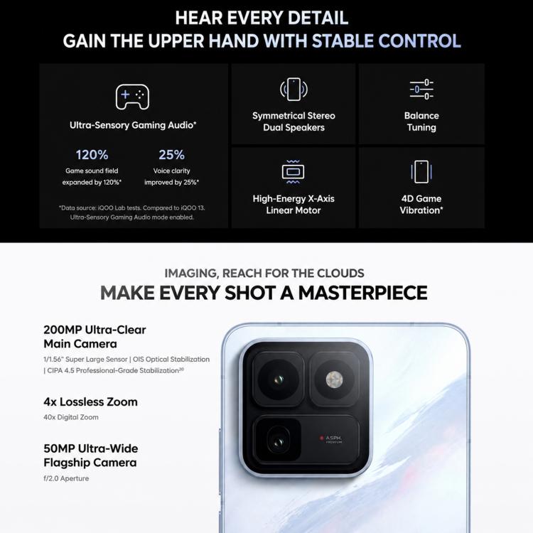 vivo iQOO 15T, 16GB+256GB, Ultrasonic 3D Fingerprint, 6.82 inch Android 16 OriginOS 6 Dimensity 9500 Monster Octa Core, OTG, NFC, Network: 5G, Support Google Play, 16GB+256GB