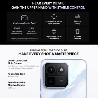 vivo iQOO 15T, 16GB+512GB, Ultrasonic 3D Fingerprint, 6.82 inch Android 16 OriginOS 6 Dimensity 9500 Monster Octa Core, OTG, NFC, Network: 5G, Support Google Play, 16GB+512GB
