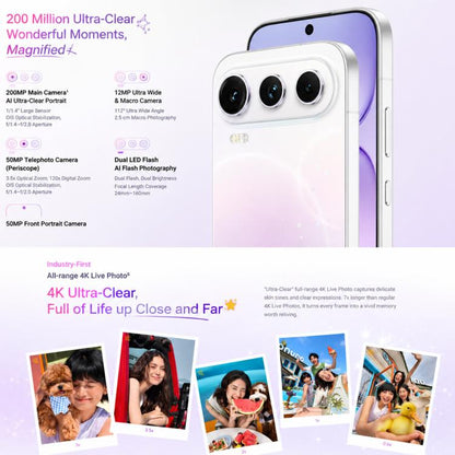 Honor 600 Pro, 12GB+256GB, Screen Fingerprint, 6.57 inch MagicOS 10.0 / Android 16 Dimensity 8550 Elite Octa Core, Network: 5G, NFC, OTG, 12GB+256GB
