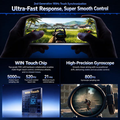 Honor WIN RT2, 12GB+256GB, 3D Ultrasonic Fingerprint, 6.89 inch MagicOS 11.0 / Android 17 Snapdragon 8 Elite Gen 5 Octa Core, Network: 5G, NFC, OTG, 12GB+256GB