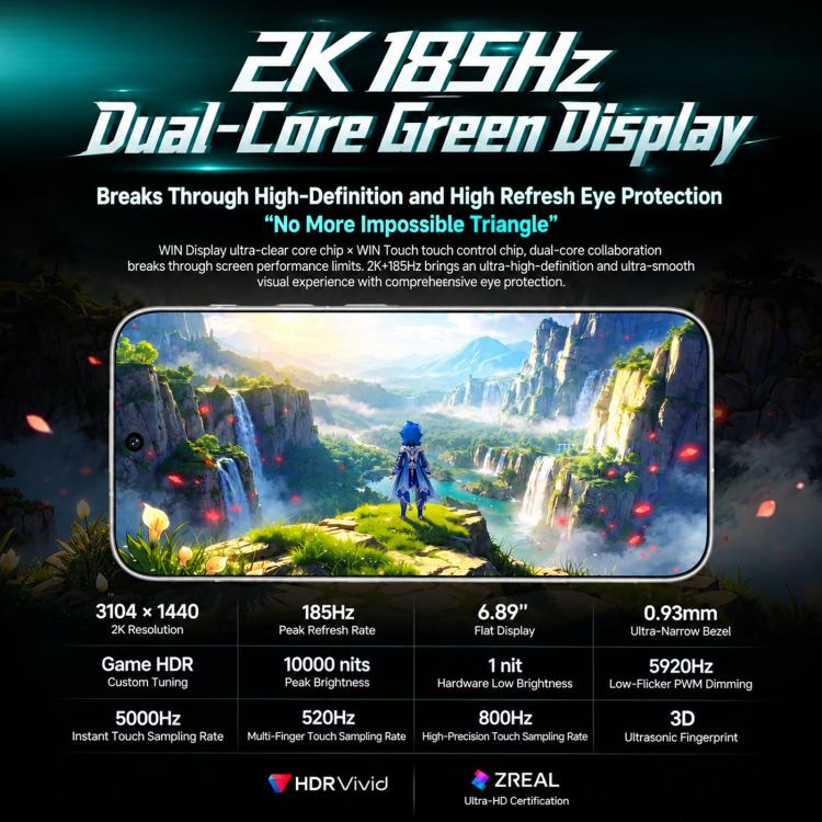 Honor WIN Turbo2, 16GB+512GB, 3D Ultrasonic Fingerprint, 6.89 inch MagicOS 11.0 / Android 17 Snapdragon 8s Gen 4 Octa Core, Network: 5G, NFC, OTG, 16GB+512GB