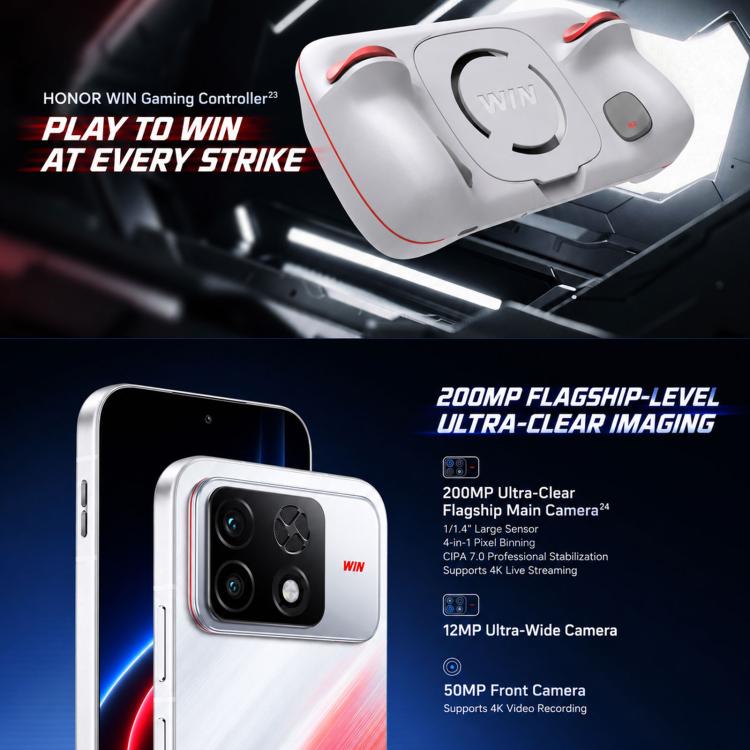 Honor WIN2, 16GB+512GB, 3D Ultrasonic Fingerprint, 6.89 inch MagicOS 11.0 / Android 17 Snapdragon 8 Elite Gen 6 Octa Core, Network: 5G, NFC, OTG, 16GB+512GB