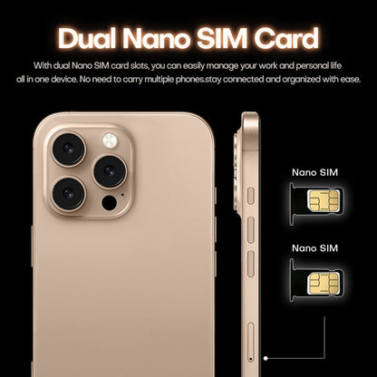 i16 Pro Max / A08A, 3GB+64GB, 6.73 inch Screen, Face Identification, Android 8.1 MTK6753 Octa Core, Network: 4G, Dual SIM, EU Plug, i16 Pro Max / A08A, EU Plug