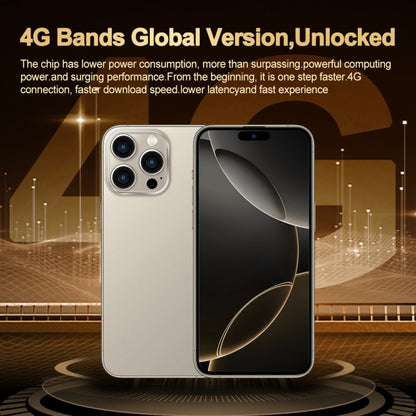 i16 Pro Max / Q5A, 6 Go + 128 Go, écran de 6,5 pouces, identification faciale, Android 10 MTK6762 Octa Core, OTG, NFC, Réseau: 4G, Double SIM, Prise UE, i16 Pro Max / Q5A, Prise UE