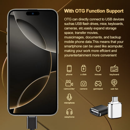 i16 Pro Max / Q5A, 6 Go + 128 Go, écran de 6,5 pouces, identification faciale, Android 10 MTK6762 Octa Core, OTG, NFC, Réseau: 4G, Double SIM, Prise UE, i16 Pro Max / Q5A, Prise UE