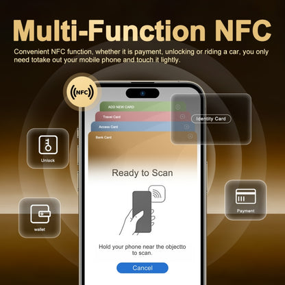 i16 Pro Max / Q5A, 6 Go + 128 Go, écran de 6,5 pouces, identification faciale, Android 10 MTK6762 Octa Core, OTG, NFC, Réseau: 4G, Double SIM, Prise UE, i16 Pro Max / Q5A, Prise UE