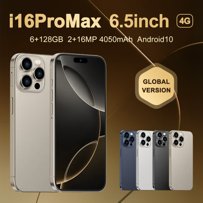 i16 Pro Max / Q5A, 6 Go + 128 Go, écran de 6,5 pouces, identification faciale, Android 10 MTK6762 Octa Core, OTG, NFC, Réseau: 4G, Double SIM, Prise UE, i16 Pro Max / Q5A, Prise UE