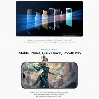 Huawei nova 16 Ultra, 12GB+512GB, Side Fingerprint Identification, 6.84 inch HarmonyOS 6.1 Kirin 9010S Octa Cora, NFC, OTG, Not Support Google Play, 12GB+512GB