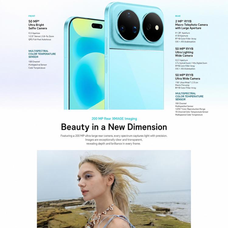 Huawei nova 16 Ultra, 12GB+512GB, Side Fingerprint Identification, 6.84 inch HarmonyOS 6.1 Kirin 9010S Octa Cora, NFC, OTG, Not Support Google Play, 12GB+512GB