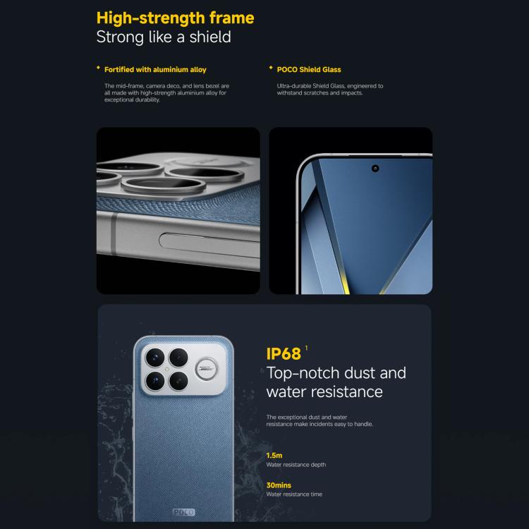 Xiaomi POCO X8 Ultra Global, 12GB+256GB, In-screen Fingerprint, 6.59 inch Xiaomi HyperOS 3 Snapdragon 8 Elite Gen 5 Octa Core, NFC, Network: 5G, 12GB+256GB
