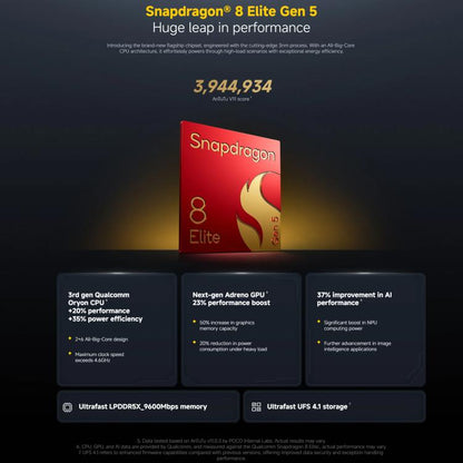 Xiaomi POCO X8 Ultra Global, 12GB+256GB, In-screen Fingerprint, 6.59 inch Xiaomi HyperOS 3 Snapdragon 8 Elite Gen 5 Octa Core, NFC, Network: 5G, 12GB+256GB