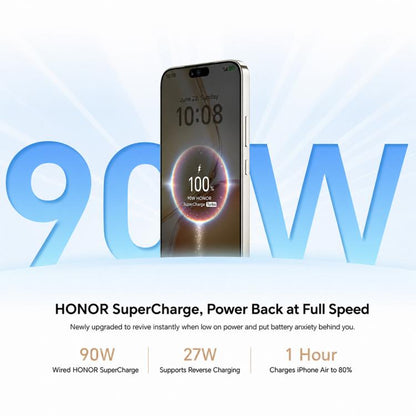 Honor X80 Pro Max, 8GB+512GB, Screen Fingerprint, 6.8 inch MagicOS 10.0 Snapdragon 6 Gen 5 Octa Core, Network: 5G, NFC, OTG, 8GB+512GB