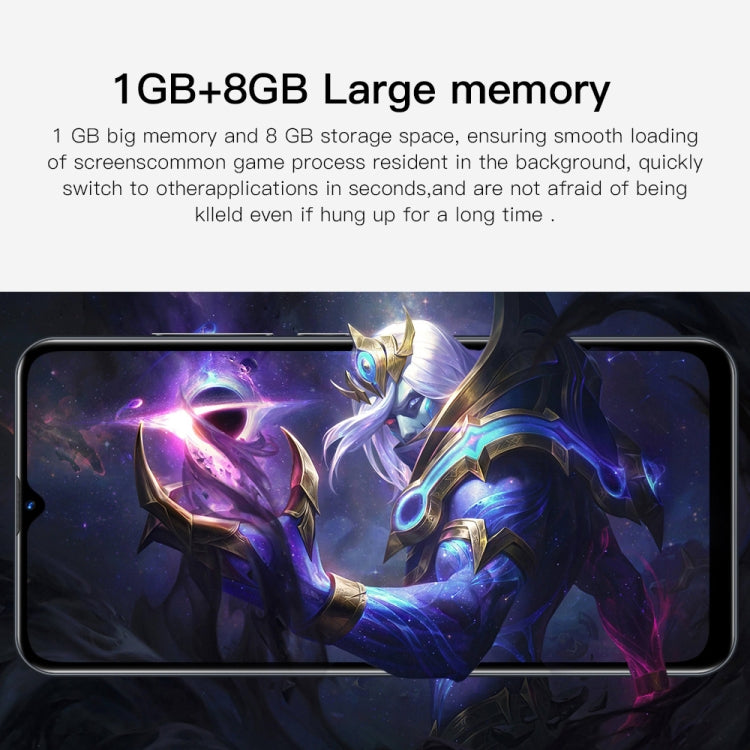 Identification faciale, Android 6.0 MTK6582 Quad Core, Réseau : 3G, 1 Go+8 Go