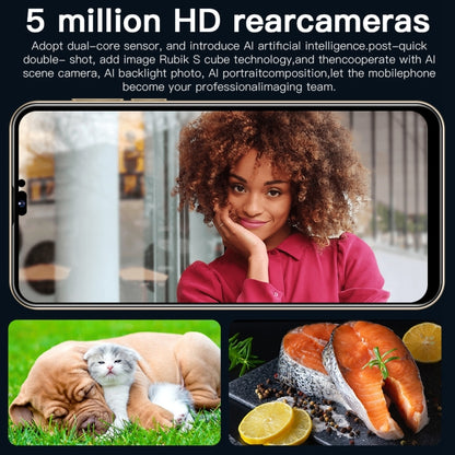 Face Identification, Android 6.0 Spreadtrum 7731G Quad Core, Network: 3G, Dual SIM, i14 Pro Max N85 1GB+16GB