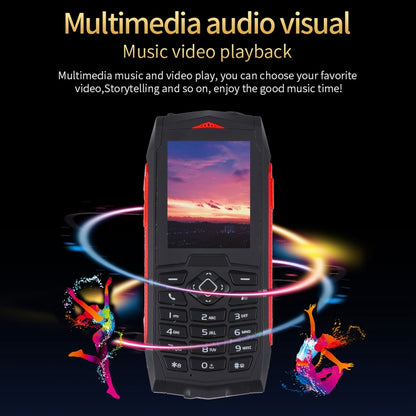 IP68 Waterproof Dustproof Shockproof, 2.4 inch, MTK6261D, 2000mAh Battery, SOS, FM, Dual SIM