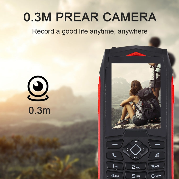 IP68 Waterproof Dustproof Shockproof, 2.4 inch, MTK6261D, 2000mAh Battery, SOS, FM, Dual SIM