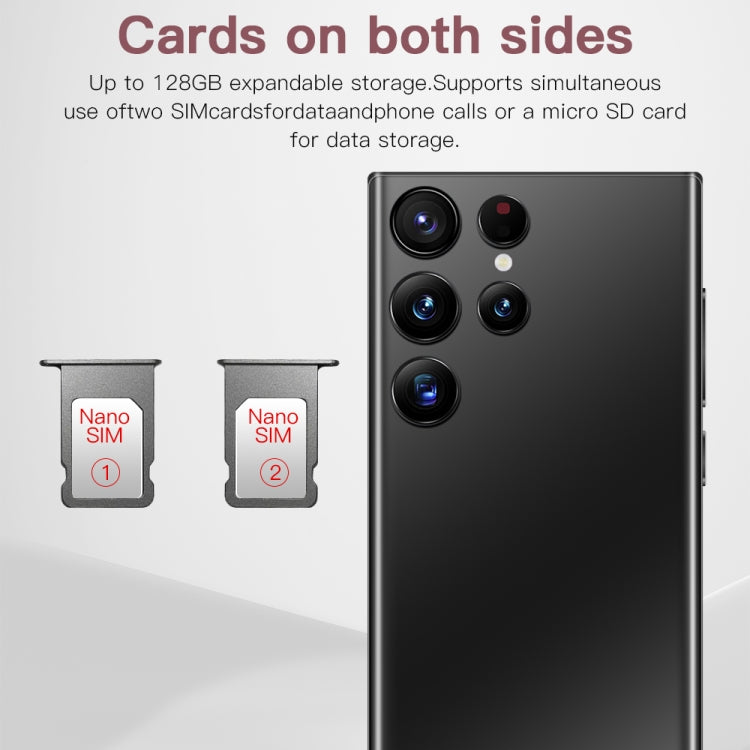 Face Identification, Android 8.1 MTK6753 Octa Core, Network: 4G, S23Ultra 5G D12332 3GB+64GB