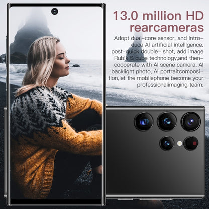 Face Identification, Android 8.1 MTK6753 Octa Core, Network: 4G, S23Ultra 5G D12332 3GB+64GB