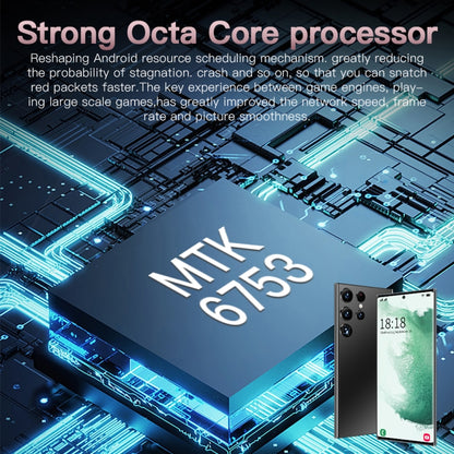 Face Identification, Android 8.1 MTK6753 Octa Core, Network: 4G, S23Ultra 5G D12332 3GB+64GB