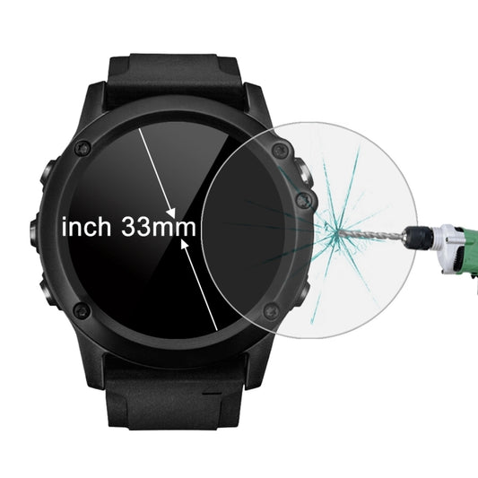 ENKAY Hat-Prince for 33mm Diameter Circular Dial Smart Watch 0.2mm 9H Surface Hardness 2.15D Curved Explosion-proof Tempered Glass Screen Film