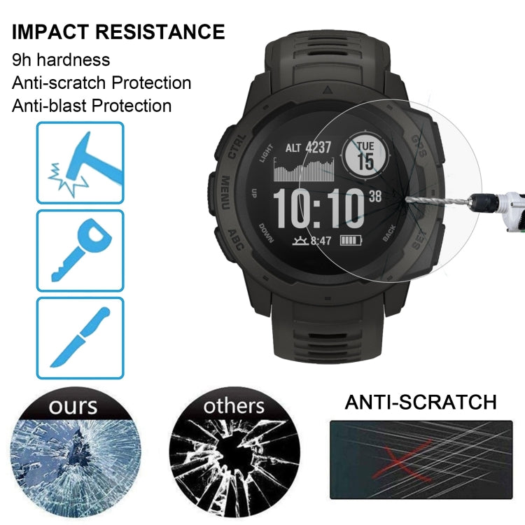 ENKAY Hat-Prince for 33mm Diameter Circular Dial Smart Watch 0.2mm 9H Surface Hardness 2.15D Curved Explosion-proof Tempered Glass Screen Film