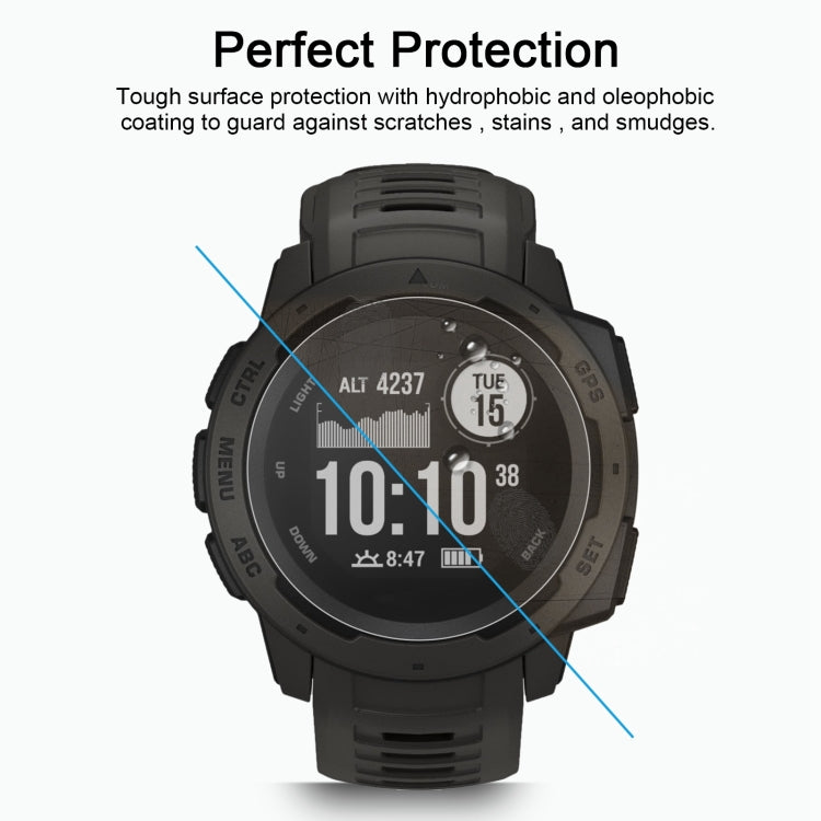 ENKAY Hat-Prince for 37mm Diameter Circular Dial Smart Watch 0.2mm 9H Surface Hardness 2.15D Curved Explosion-proof Tempered Glass Screen Film