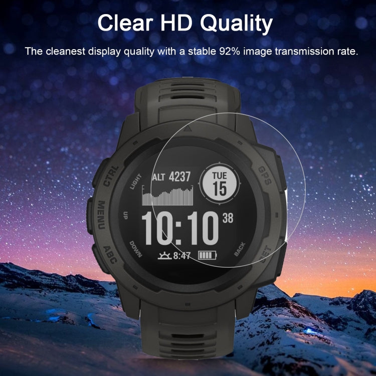 ENKAY Hat-Prince for 38mm Diameter Circular Dial Smart Watch 0.2mm 9H Surface Hardness 2.15D Curved Explosion-proof Tempered Glass Screen Film