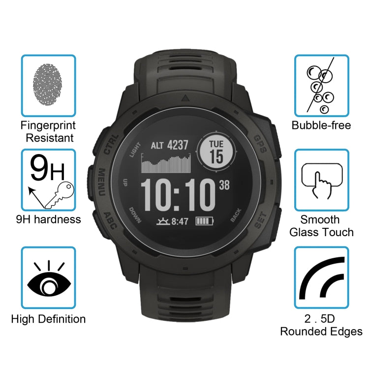 ENKAY Hat-Prince for 41mm Diameter Circular Dial Smart Watch 0.2mm 9H Surface Hardness 2.15D Curved Explosion-proof Tempered Glass Screen Film