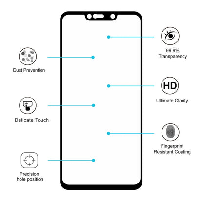 ENKAY Hat-prince Full Glue 0.26mm 9H 2.5D Tempered Glass Film for Huawei Mate 20 Lite, For Huawei Mate 20 Lite (1 PC)
