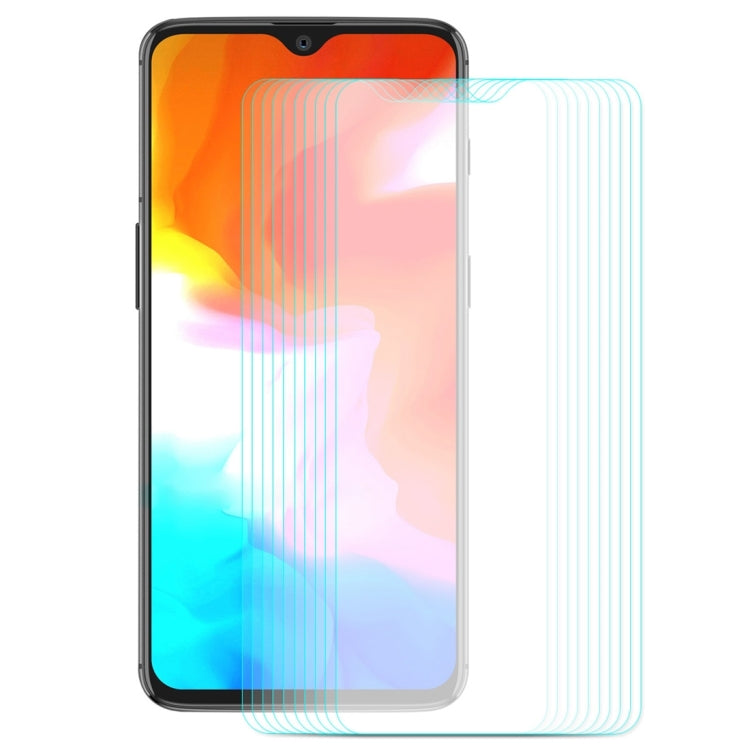 10 PCS ENKAY Hat-prince 0.26mm 9H  2.5D Curved Edge Tempered Glass Film for OnePlus 6T & 7, For OnePlus 6T & 7 (10 PCS)
