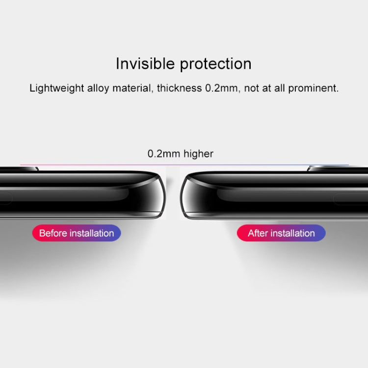 2 PCS 10D Full Coverage Mobile Phone Metal Rear Camera Lens Protection Ring Cover for Huawei Mate 20 Pro, For Mate 20 Pro Gold, For Mate 20 Pro Red, For Mate 20 Pro Rose Gold