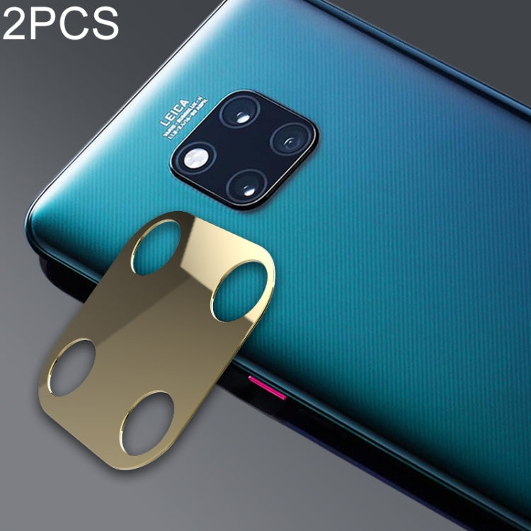2 PCS 10D Full Coverage Mobile Phone Metal Rear Camera Lens Protection Ring Cover for Huawei Mate 20 Pro, For Mate 20 Pro Gold, For Mate 20 Pro Red, For Mate 20 Pro Rose Gold