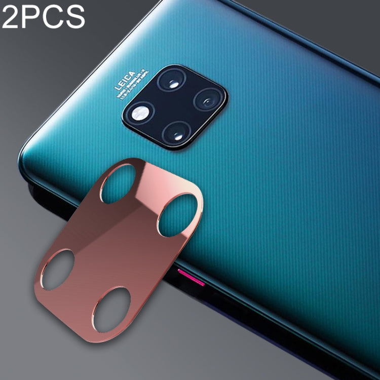 2 PCS 10D Full Coverage Mobile Phone Metal Rear Camera Lens Protection Ring Cover for Huawei Mate 20 Pro, For Mate 20 Pro Gold, For Mate 20 Pro Red, For Mate 20 Pro Rose Gold