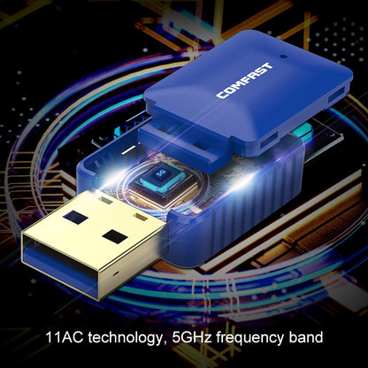 COMFAST CF-726B Adaptateur Récepteur Réseau USB Wi-Fi Double Bande Bluetooth 650Mbps, CF-726B