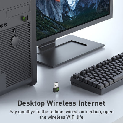 150Mbps Mini USB Wireless Network Adapter WiFi Signal Receiver, 150M