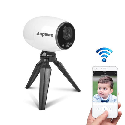 Anpwoo Cannon Caméra IP WiFi HD CMOS 1/3" 960P 1.3MP avec support trépied, détection de mouvement / vision nocturne, Cannon