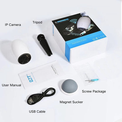 Anpwoo Cannon Caméra IP WiFi HD CMOS 1/3" 960P 1.3MP avec support trépied, détection de mouvement / vision nocturne, Cannon