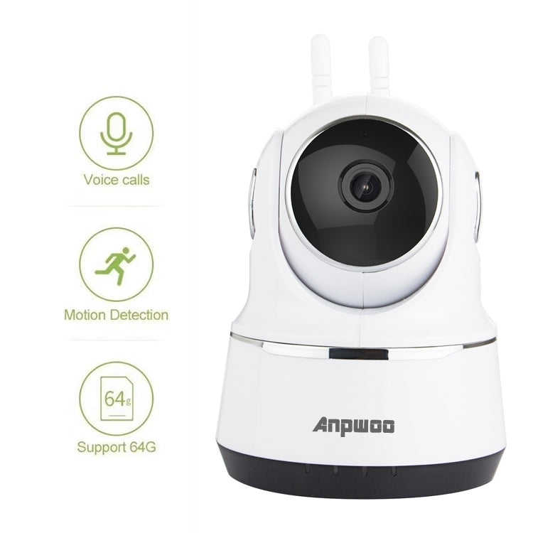 Anpwoo Guardian 2.0MP 1080P 1/3 inch CMOS HD WiFi IP Camera, Support Motion Detection / Night Vision, Guardian White